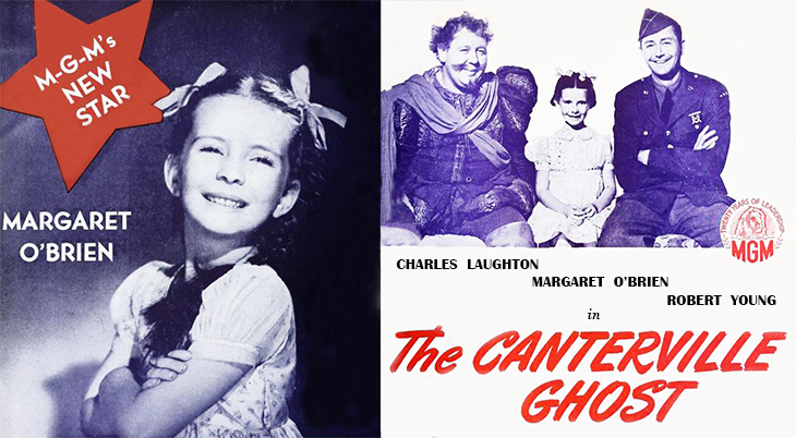 ghost movies, the canterville ghost, classic films, 1944, american actress, margaret obrien, british actor, charles laughton, movie stars, robert young, 