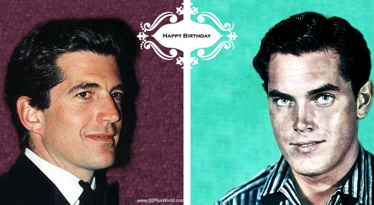 birthday wishes, happy birthday, greeting card, born november 25, famous birthdays, john f kennedy jr, jeffrey hunter, actor, film star, classic movies, westerns, the searchers, king of kings, tv shows, temple houston, married barbara rush, writer, publisher, george magazine, son of president jfk, jacqueline bouvier kennedy son, caroline kennedy brother, married carolyn bessette