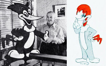 woody woodpecker, 1953, 1955, walter lantz, cartoonist, cartoons, animated, figures, illustrations, artist, universal pictures, 