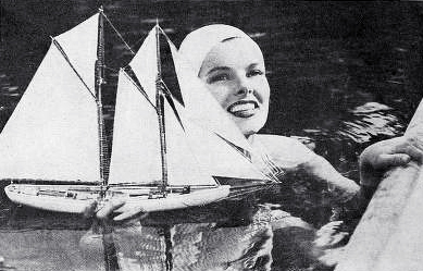 1940, classic movies, the philadelphia story, american actress, katharine hepburn, film star, pool, swimming, sailboat