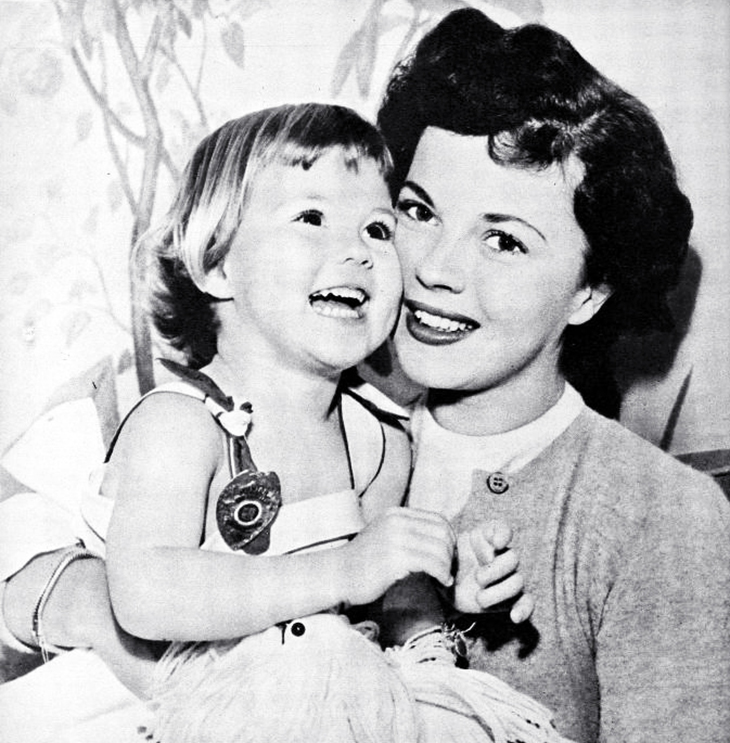 shirley temple, american actress, 1930s child star, juvenile academy award winner, 1950, daughter, linda susan agar