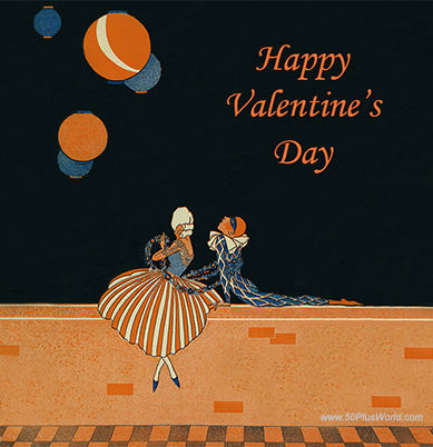 happy valentines day, valentines day greeting, february 14th, valentine card, valentines day wishes, saint valentine, vintage, nostalgia, illustrations, paintings, mary f kidder, let me call you sweetheart, song sheet, harlequin
