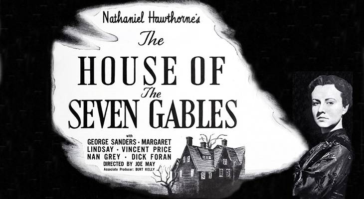 1940, february, classic movies, thrillers, gothic films, the house of the seven gables, american actors, vincent price, dick foran, actresses, margaret lindsay, nan grey, movie stars, gilbert emery, 
