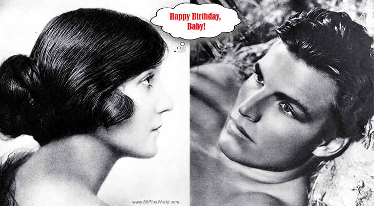 happy birthday wishes; birthday card; famous birthdays; february 7th,  born on february 7, film stars; buster crabbe; swimmer; olympics; actor; flash gordon; tarzan; the fearless; buck rogers; westerns, serials, ann little; silent movies, excuse my dust, lightning bryce