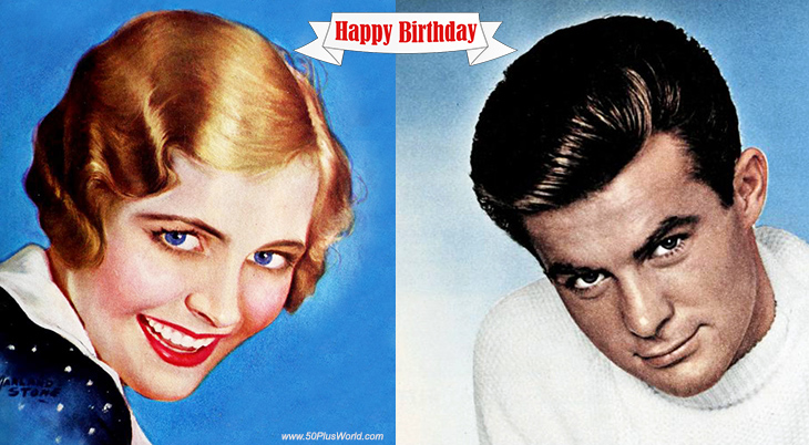 birthday wishes, happy birthday, greeting card, famous birthdays, born march1, lois moran, film stars, actress, silent movies, joy street, stella dallas, the spider, words and music, actor, robert conrad, young dillinger, tv shows, black sheep squadron, the wild wild west