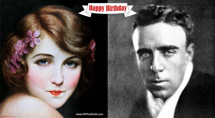 birthday wishes, happy birthday, greeting card, born march 11th, famous birthdays, actress, film star, dorothy gish, silent movies, orphans of the storm, madame pompadour, hearts of the world, actor, director, classic films, gentleman jim, me and my gal, objective burma,