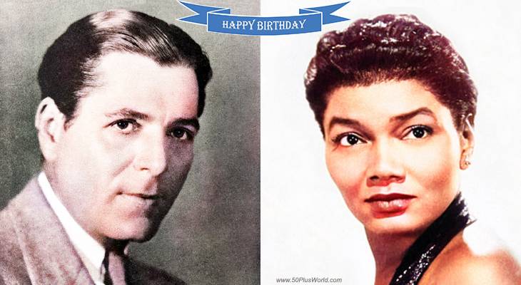 birthday wishes, happy birthday, greeting card, famous birthdays, born march 29, best actor, academy award, silent movies, old arizona, cisco kid, classic films, crime doctor, the great gatsby, actress, singer, pearl bailey, tv shows, porgy and bess, carmen jones, hit songs, it takes two to tango