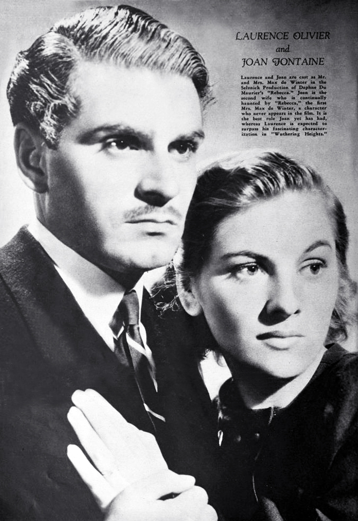 1940, april, classic movies, suspense films, hitchcock movies, psychological thrillers, black and white cinematography, rebecca, actors, laurence olivier, actress, joan fontaine, film stars, academy award nominees, best actress, actor