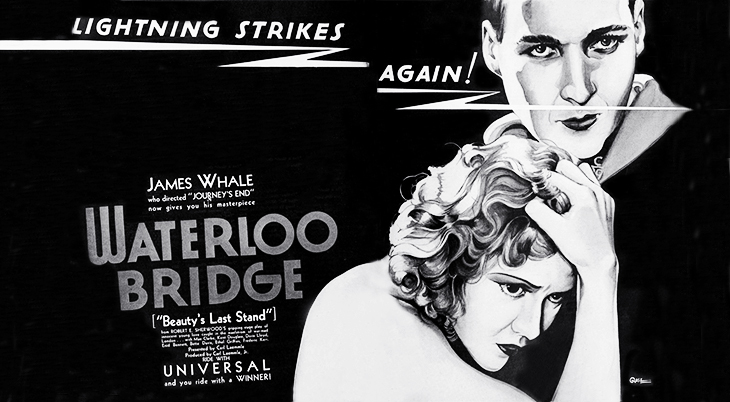 waterloo bridge, 1931, movies, world war one, films, mae clarke, kent douglass, douglass montgomery, universal, carl laemmle