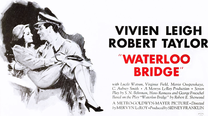 vivian leigh, british actress, academy award winners, american actor, robert taylor, movie stars, 1940 movies, wwi films, wwii, romantic dramas, waterloo bridge