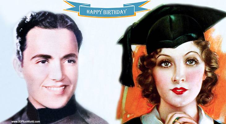 birthday wishes, happy birthday, greeting card, born august 13, famous birthdays, charles buddy rogers, mary duncan, actor, actress, film star, classic movie, illusion, city girl, dance band, 4 devils, morning glory, this reckless age, silent films, wings, the river, my best girl, mary pickford husband, musician