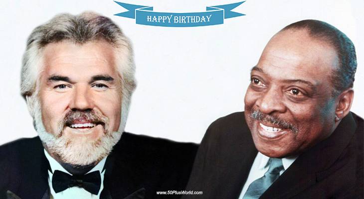birthday wishes, happy birthday, greeting card, born august 21, famous birthdays, kenny rogers, count basie, singer, composer, orchestra leader, songwriter, jazz, country music, one oclock jump, ruby dont take your love to down, lucille, she believes in me, april in paris, jumpin at the woodside