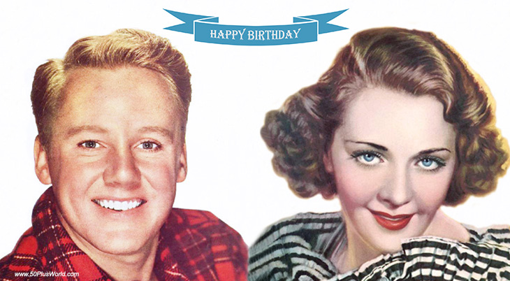 birthday wishes, happy birthday, greeting card, born august 25, famous birthdays, van johnson, ruby keeler, film star, actor, actress, dancer, singer, classic movies, movie musicals, brigadoon, 42nd street, shipmates forever, the caine mutiny, the human comedy, sweetheart of the campus, mrs al jolson