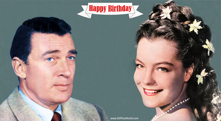 birthday wishes, happy birthday, greeting card, born september 23, famous birthdays, walter pidgeon, romy schneider, canadian american actor, german french actress, film stars, classic movies, mrs miniver, madame curie, how green was my valley, good neighbor sam, sassi, triple cross, whats new pussycat