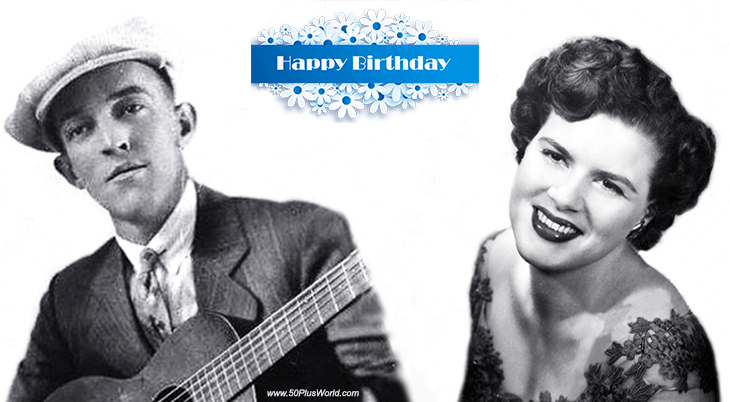 birthday wishes, happy birthday, greeting card, born september 8, famous birthdays, jimmie rodgers, patsy cline, country music, hall of fame, songwriter, country singer, blues, blue yodel number 1, walkin after midnight, in the jailhouse now, i fall to pieces, muleskinner blues, crazy, sweet dreams, father of country music