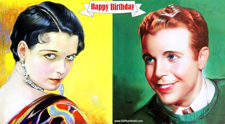 birthday wishes, happy birthday, greeting card, born november 14, famous birthdays, louise brooks, dick powell, actor, actress, dancer, singer, classic movies, the bad and the beaufitul 42nd street, footlight parade, host, tv shows, silent films, beggars of life, pandoras box, the show off, bobbed hairstyle