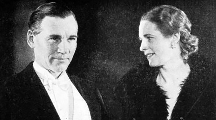 walter huston, canadian actor, ninetta sunderland, nan sunderland, american actress, 1931, celebrity wedding, film stars, movies, the ruling voice, the star witness, the ruling voice, 1920s, 1930s, broadway plays, elmer the great, dodsworth