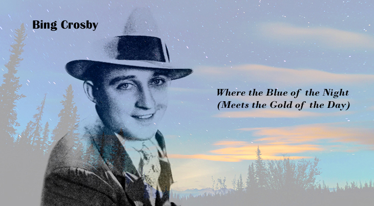bing crosby, american singer, crooner, actor, songwriter, hit songs, 1931, where the blue of the night, meets the gold of the day, pop hits, theme song, 