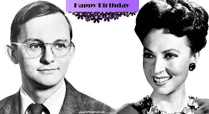 birthday wishes, happy birthday, greeting card, born december 6, famous birthdays, wally cox, agnes moorehead, character actor, actress, film star, classic movies, the magnificent ambersons, dark passage, state fair, tv shows, mister peepers, underdog, voice over artist, bewitched, emmy award