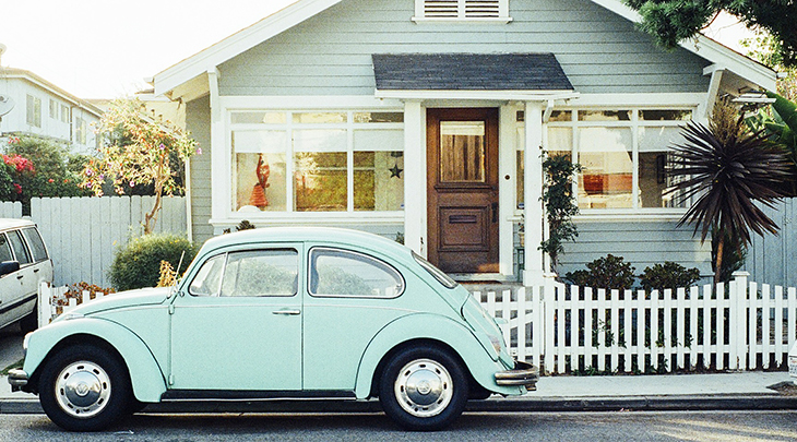 house, vacation, home, car, volkswagen beetle