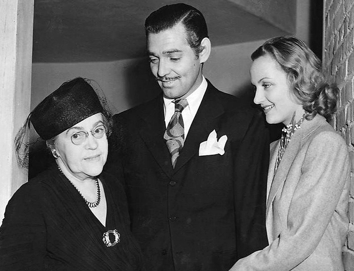 carole lombard, mother, elizabeth k peters, husband, clark gable, celebrity couple, actors, movie stars, actress, 1939, films, made for each other, in name only, gone with the wind, idiots delight