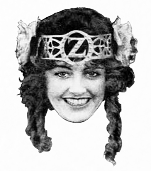 vivian reed, american actress, silent movies, oz film manufacturing company, trade mark, oz films, the patchwork girl of oz, the magic cloak, the new wizard of oz, the last egyptian