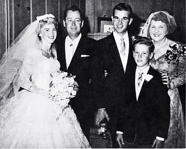 alan ladd jr, wedding, patricia beazley, 1959, father alan ladd, mother sue carol, brother david ladd, actors, movie producers, hollywood